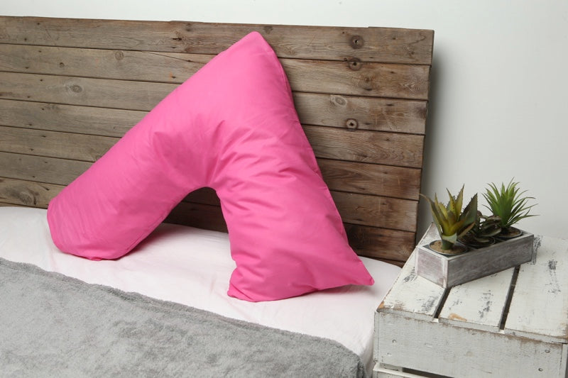 V-pillow with pillowcase in the color of your choice