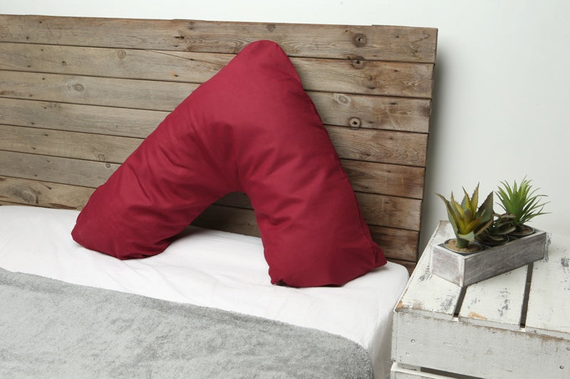 V-pillow with pillowcase in the color of your choice