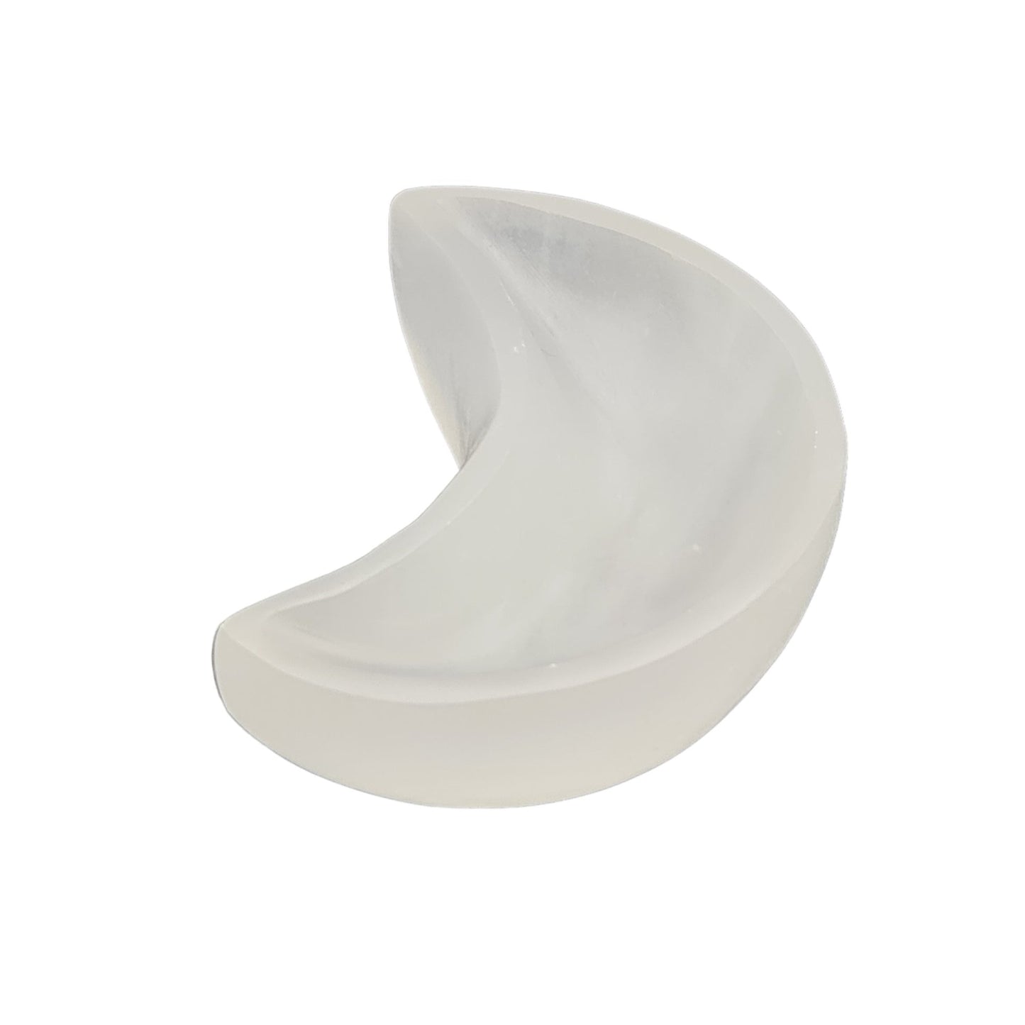 Selenite Round Moon
