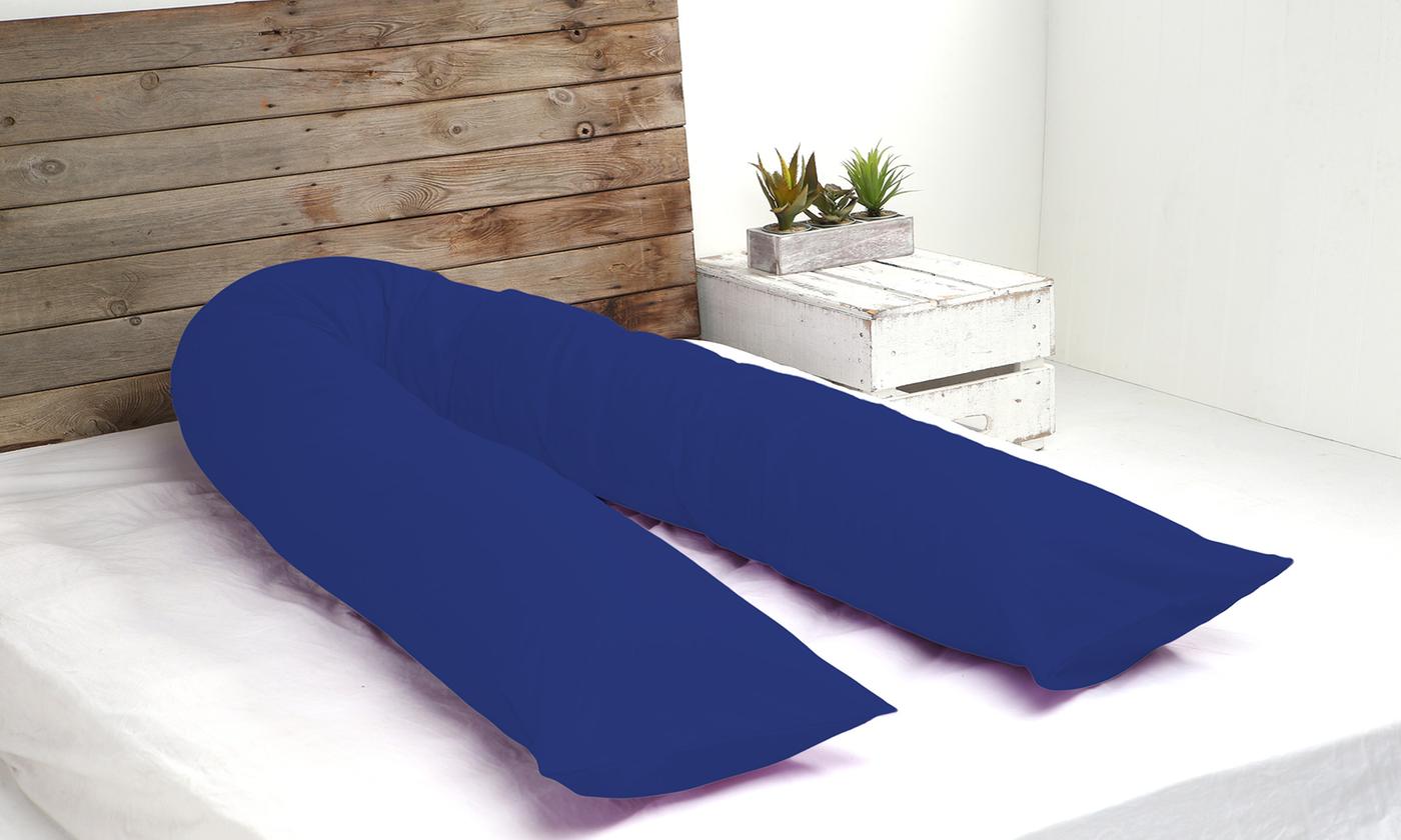 Premium 12ft U-shaped pregnancy pillow - Made in Germany, 3kg soft hollow fiber