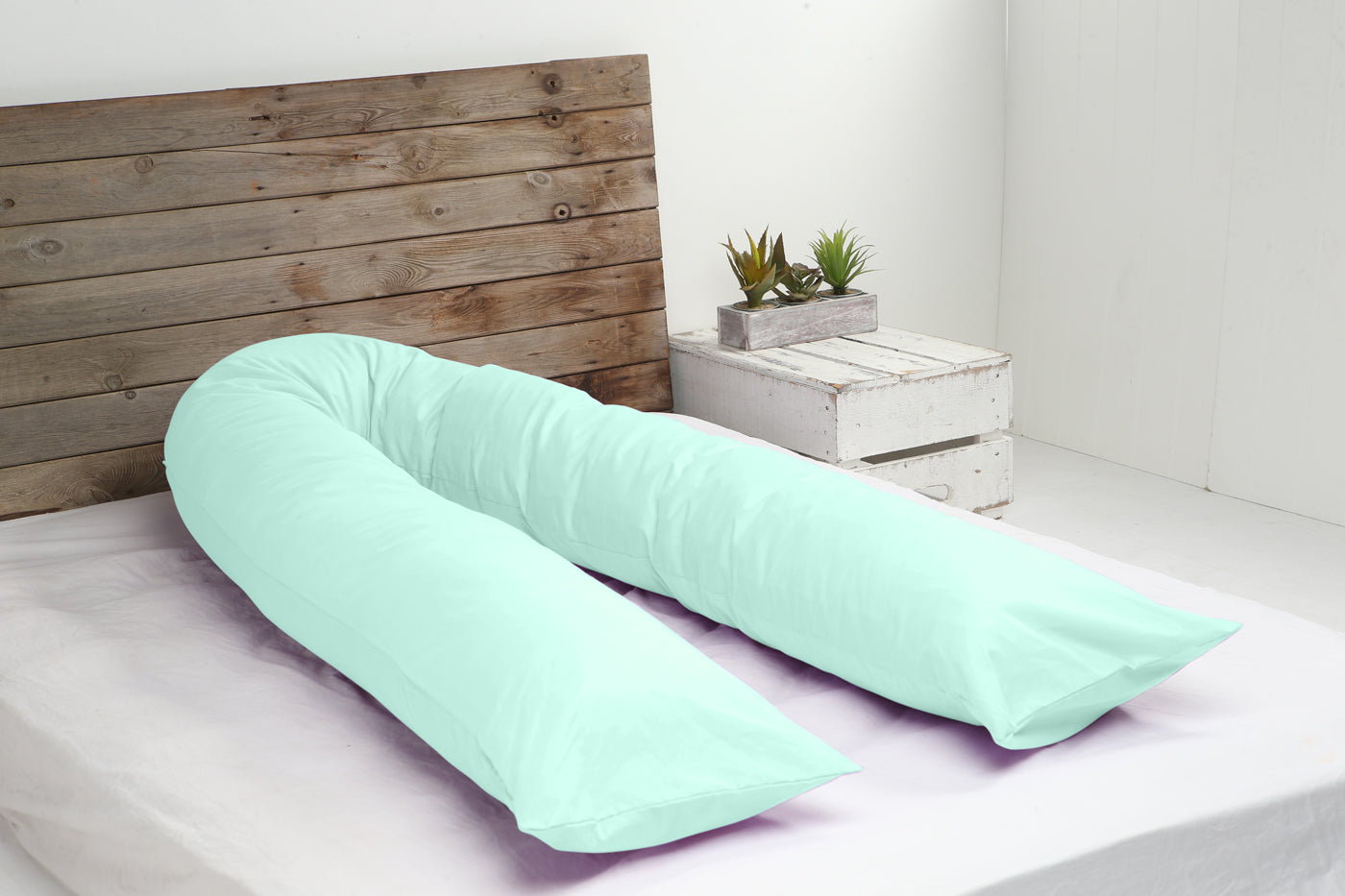 Premium 12ft U-shaped pregnancy pillow - Made in Germany, 3kg soft hollow fiber