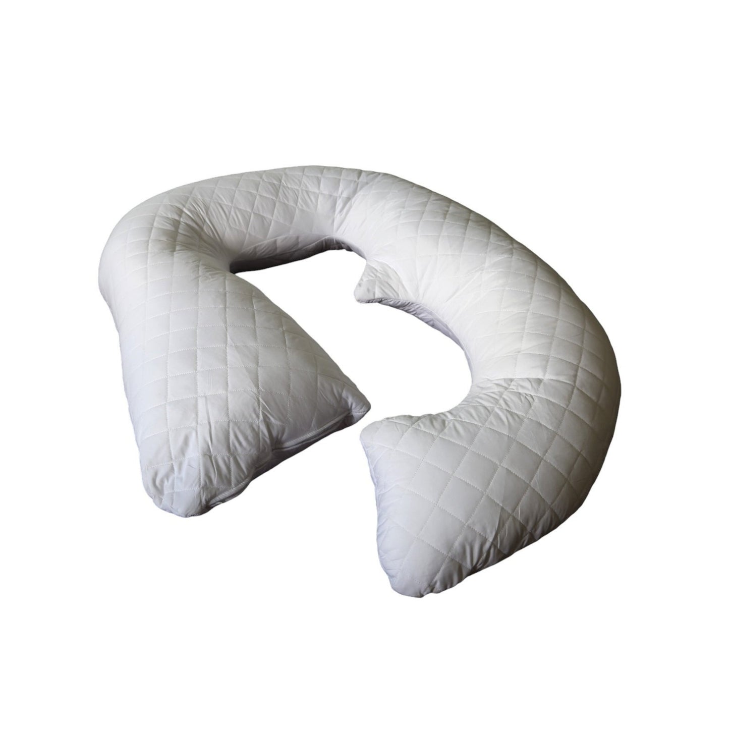 12ft Premium J-shaped pregnancy and support pillow with quilted microfiber cover – Made in Germany