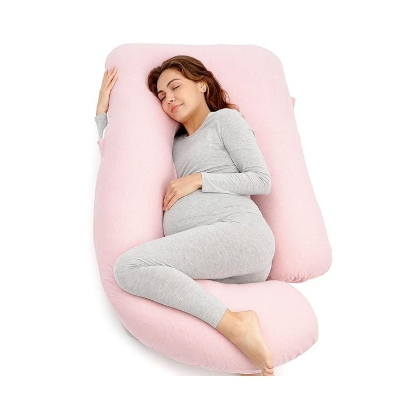 12ft J-shaped upgraded maternity and full body support pillow. Made in Germany