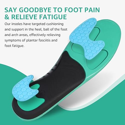 Market Stylez Orthopädische Einlegesohlen – Fersensporn-Einlagen bei Plantarfasziitis & Plattfüßen – Für Damen & Herren – Ideal für Arbeitsschuhe, Sneaker und Alltagsschuhe