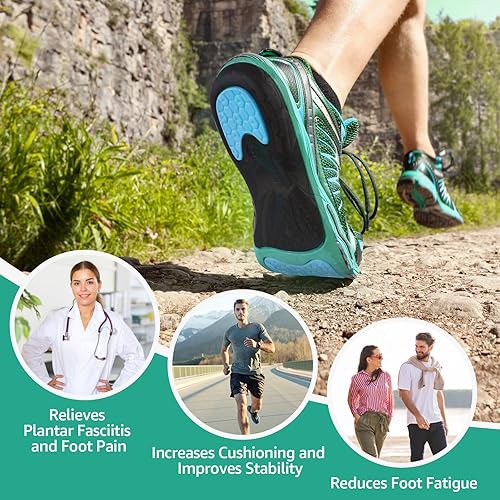 Market Stylez Orthopädische Einlegesohlen – Fersensporn-Einlagen bei Plantarfasziitis & Plattfüßen – Für Damen & Herren – Ideal für Arbeitsschuhe, Sneaker und Alltagsschuhe