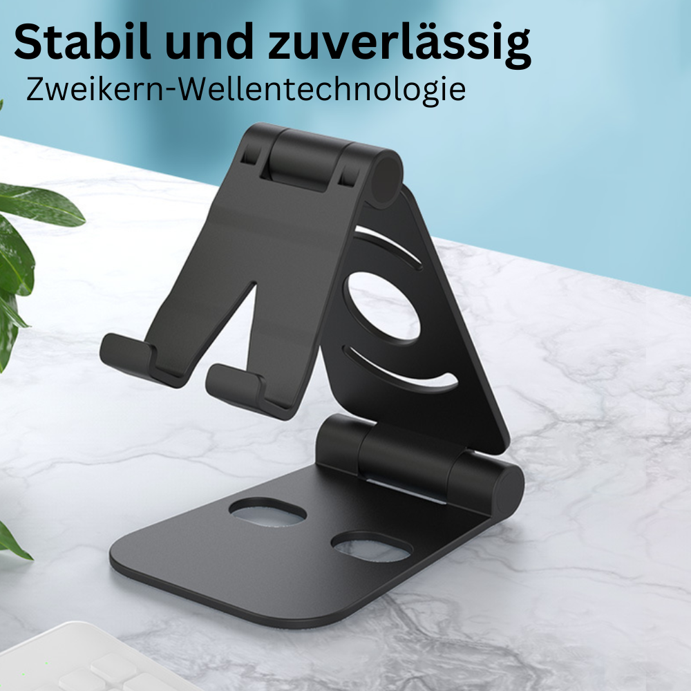 Premium Faltbare Handy- & Tablet-Halterung–Perfekt für Zuhause, Büro & Unterwegs