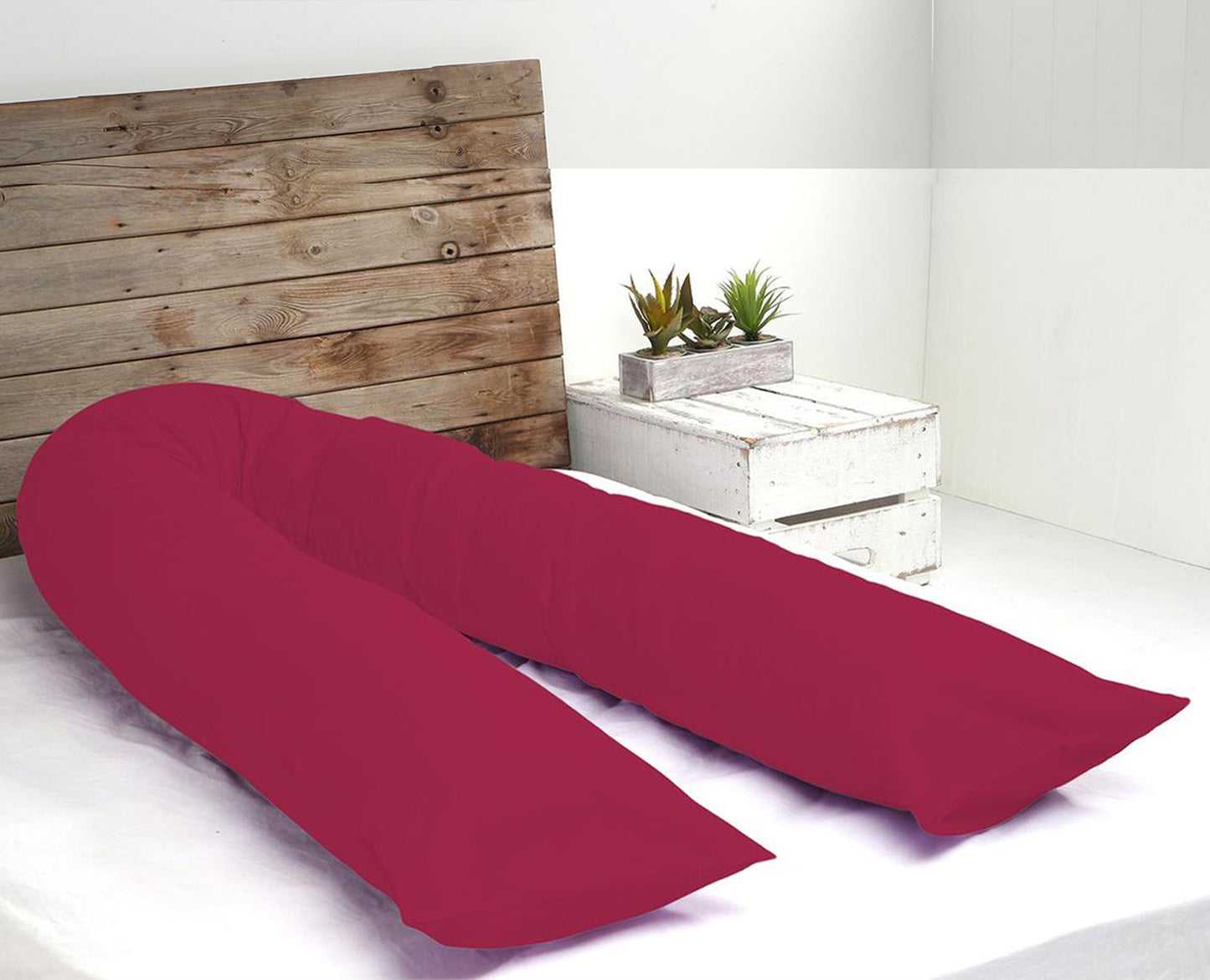 Premium 12ft U-shaped pregnancy pillow - Made in Germany, 3kg soft hollow fiber
