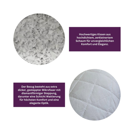 12ft Premium J-shaped pregnancy and full body support pillow with high density foam filling - Made in Germany