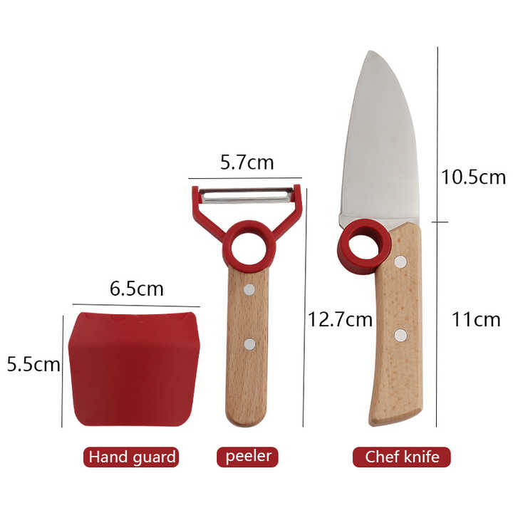 Market Stylez 3-piece children's knife set