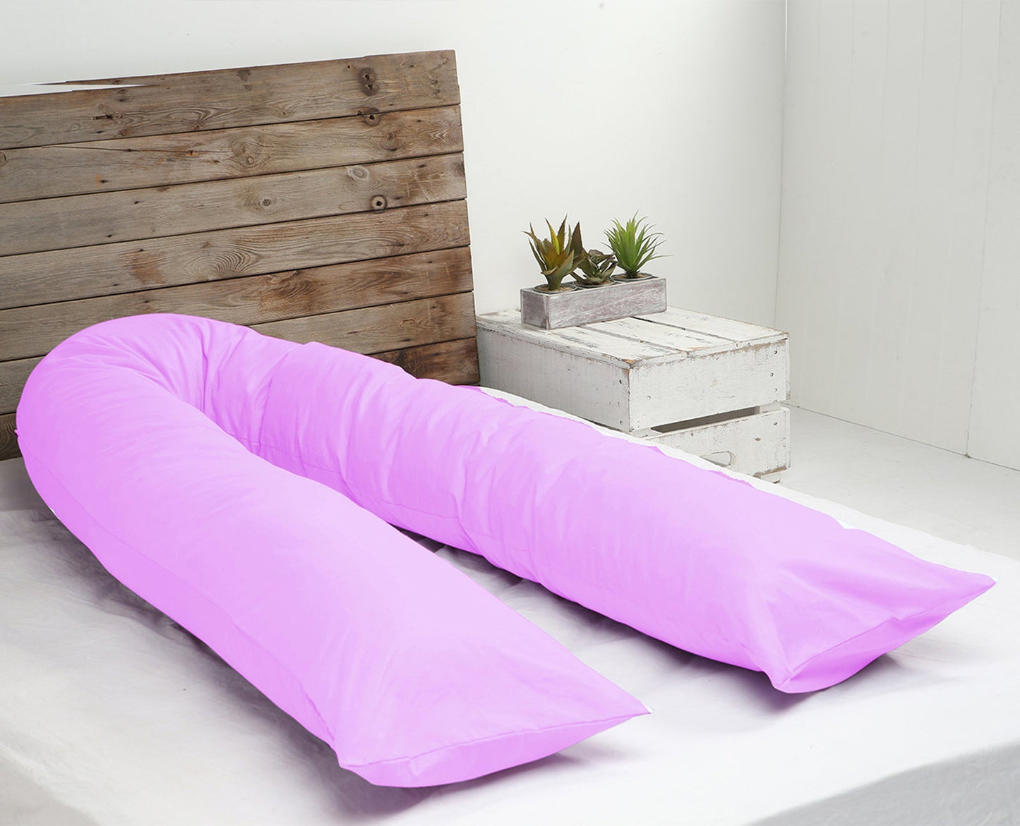 Premium 12ft U-shaped pregnancy pillow - Made in Germany, 3kg soft hollow fiber