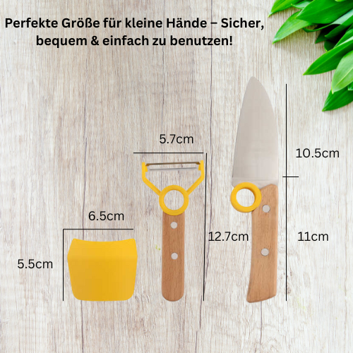 Market Stylez 3-piece children's knife set