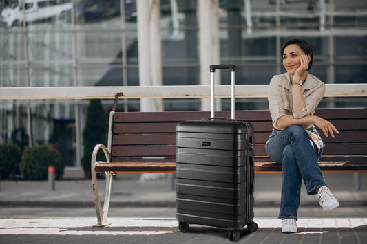 Kofferset 3 Teilig Hartschale Leicht ABS+PC Erweiterbar Reisekoffer Haltbar Trolley Handgepäck Sets mit TSA Schloss und 4 Rollen