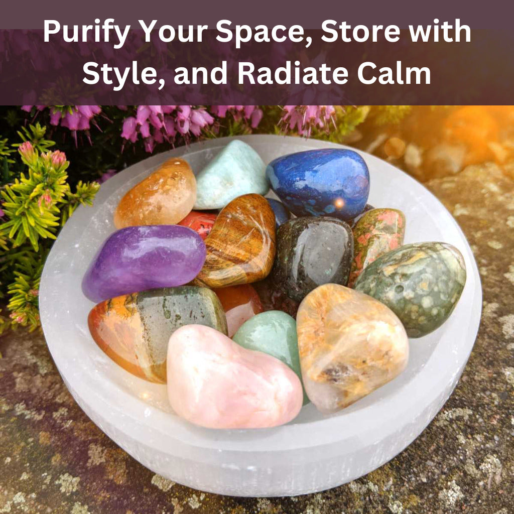 Selenite Round Bowls - Available in Multiple Sizes | Ideal for home and healing
