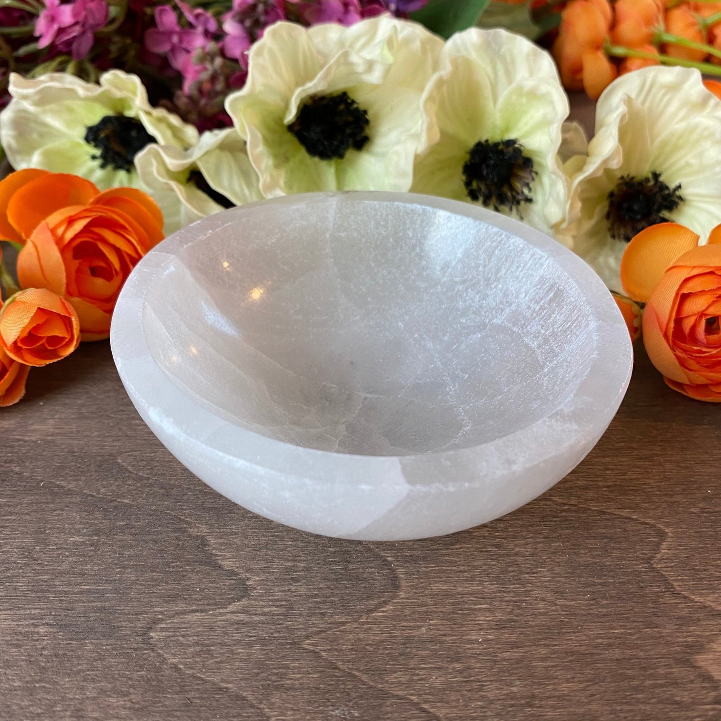 Selenite Round Bowls - Available in Multiple Sizes | Ideal for home and healing