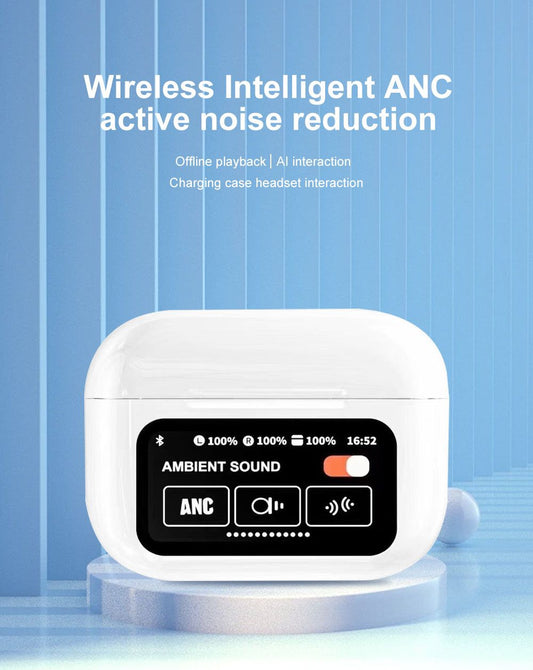 Touchscreen-Kopfhörer,Bluetooth-Kopfhörer,Kopfhörer mit Touchscreen,Bluetooth-Kopfhörer mit Geräuschunterdrückung,wiederaufladbare Bluetooth-Kopfhörer