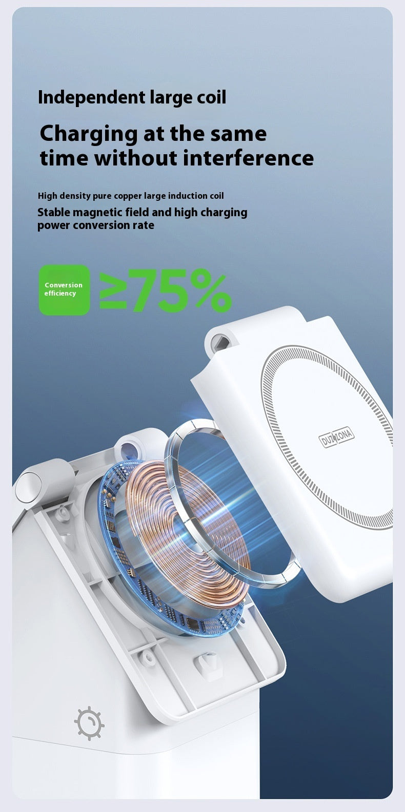 Magnetisches kabelloses Ladegerät für Kopfhörer, Uhr und Smartphone – 4-in-1