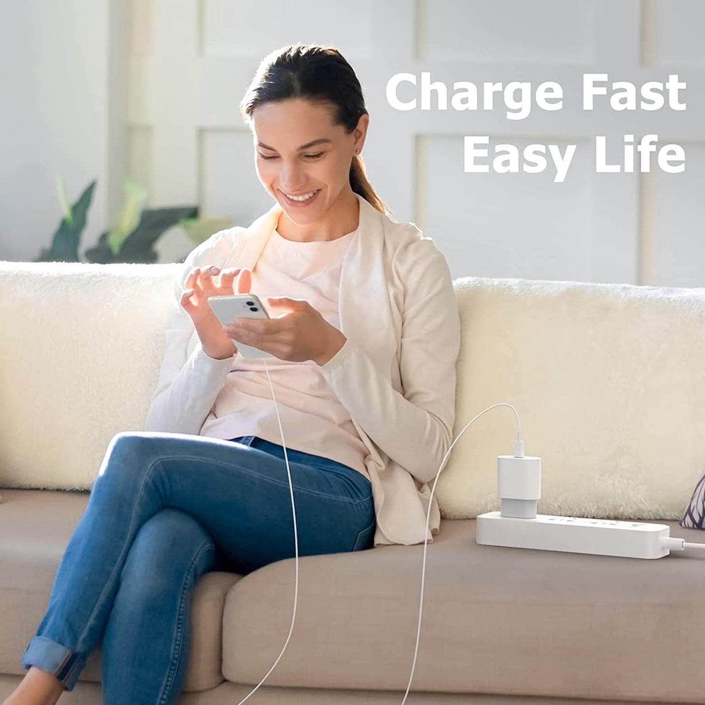 USB C Kabel Weiß 1M Pack, PD 60W USB C auf USB C Schnellladekabel für iPhone 16/16 Pro/16 Plus/15/15 Pro/15 Pro Max, iPad 10th Gen, iPad Air/Pro, MacBook Air/Pro etc