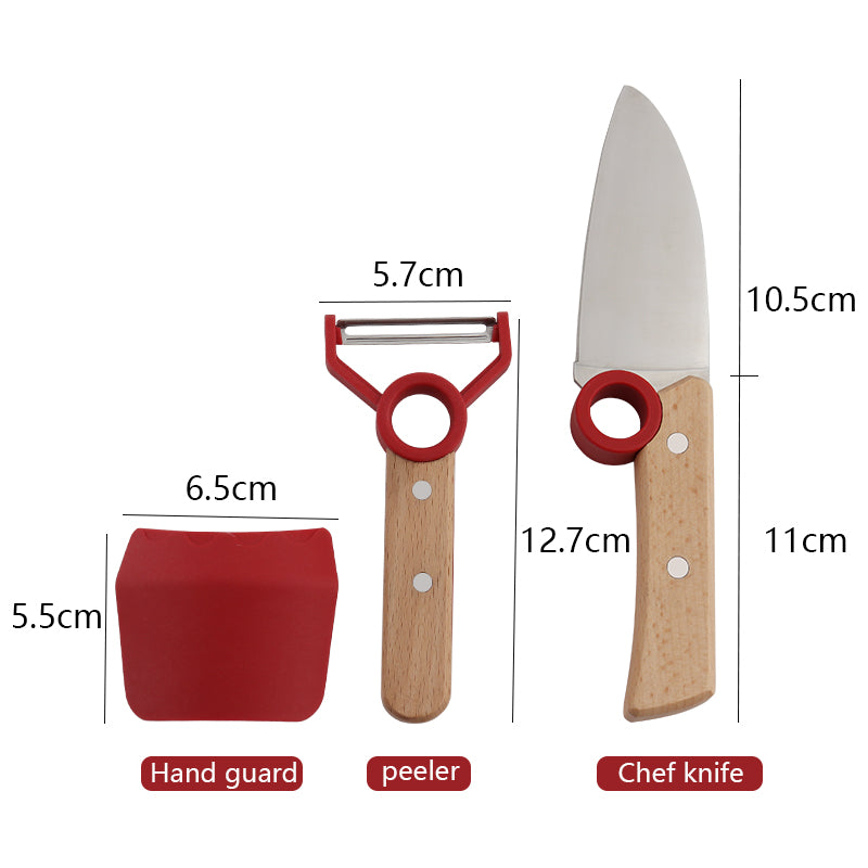 Market Stylez 3-piece children's knife set