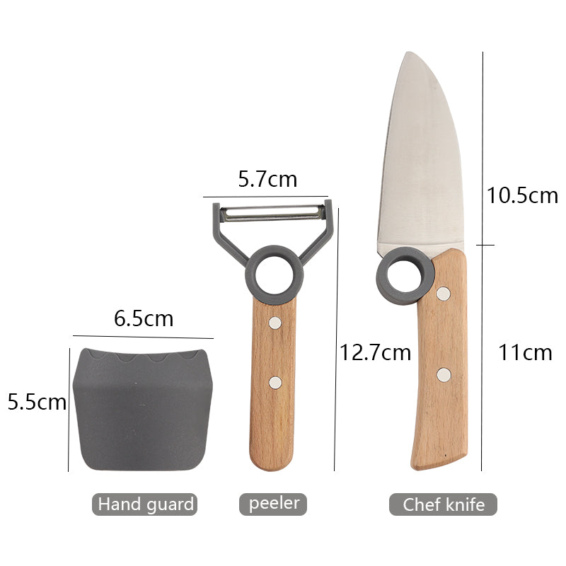 Market Stylez 3-piece children's knife set