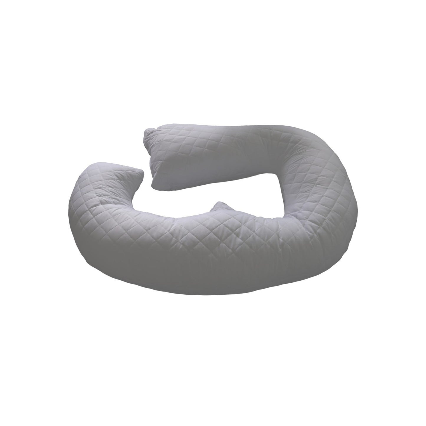 12ft Premium J-shaped pregnancy and full body support pillow with high density foam filling - Made in Germany