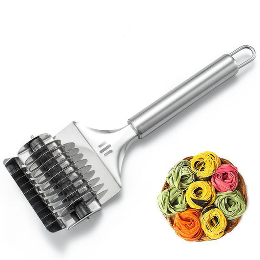 Manuelle Nudelmaschine aus Edelstahl – Nudel Schneider & Teigroller für Pasta