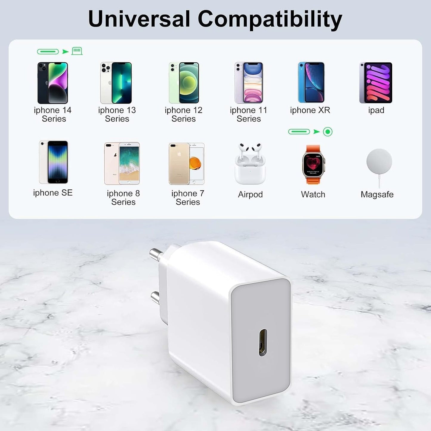 USB C Kabel Weiß 1M Pack, PD 60W USB C auf USB C Schnellladekabel für iPhone 16/16 Pro/16 Plus/15/15 Pro/15 Pro Max, iPad 10th Gen, iPad Air/Pro, MacBook Air/Pro etc