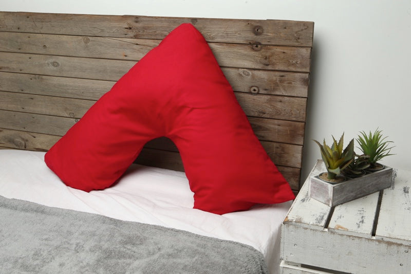 V-pillow with pillowcase in the color of your choice