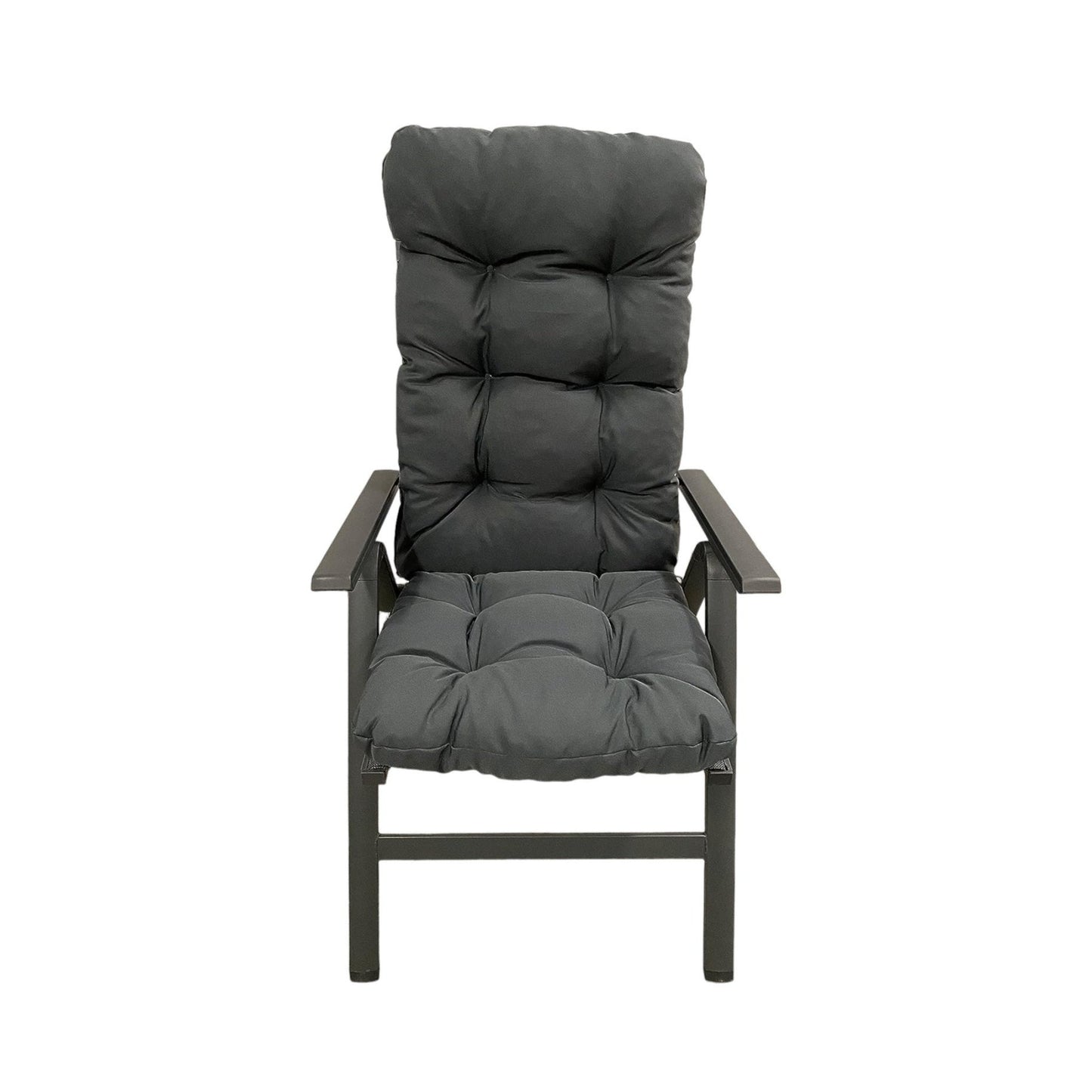 Water-repellent high-back cushion - UV-protected, comfortable seat and back cushions for garden chairs (120 x 50 x 8 cm)