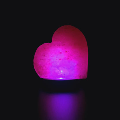 Himalaya USB color changing lamp - heart