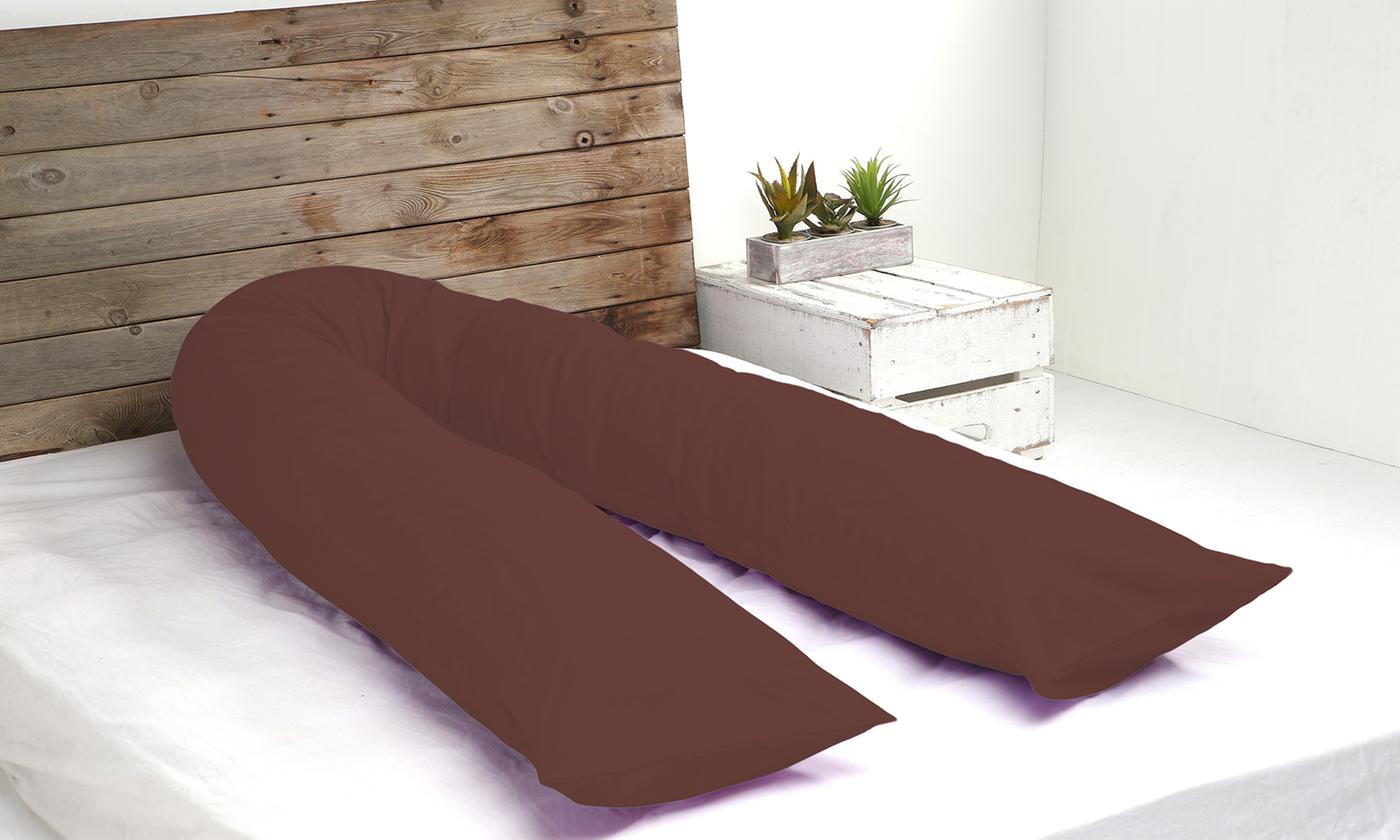 Premium 12ft U-shaped pregnancy pillow - Made in Germany, 3kg soft hollow fiber
