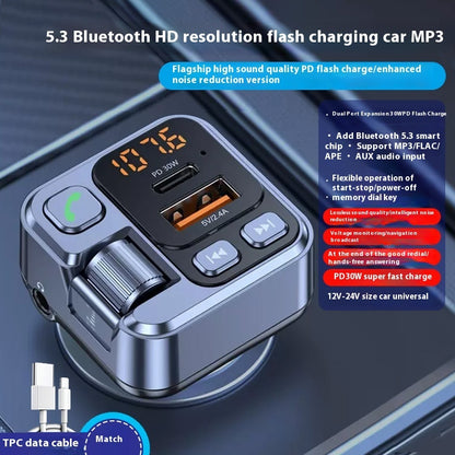 MP3-Player mit Bluetooth-kompatiblem Empfänger und Schnelllade-Autoladegerät