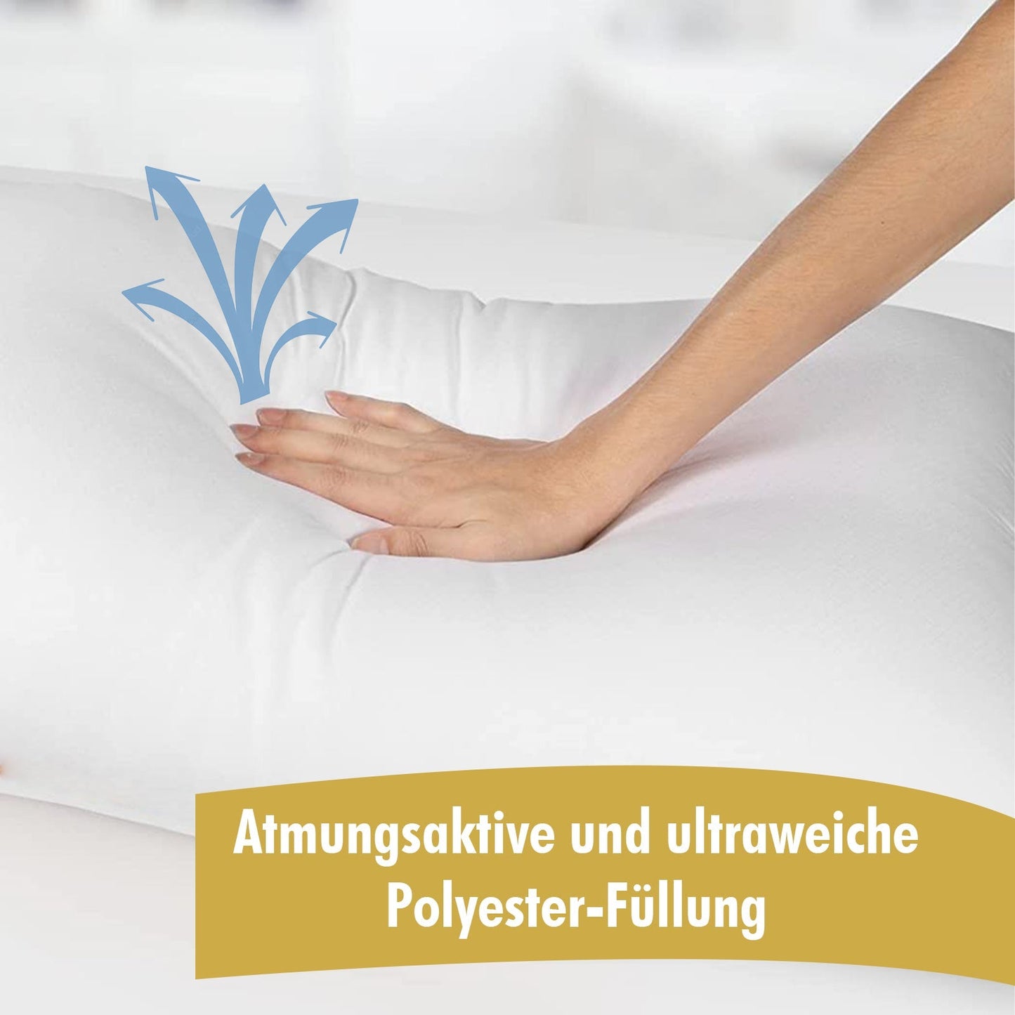 Home decor premium quality pillows, 100% cotton pillows, made in Germany, hotel quality