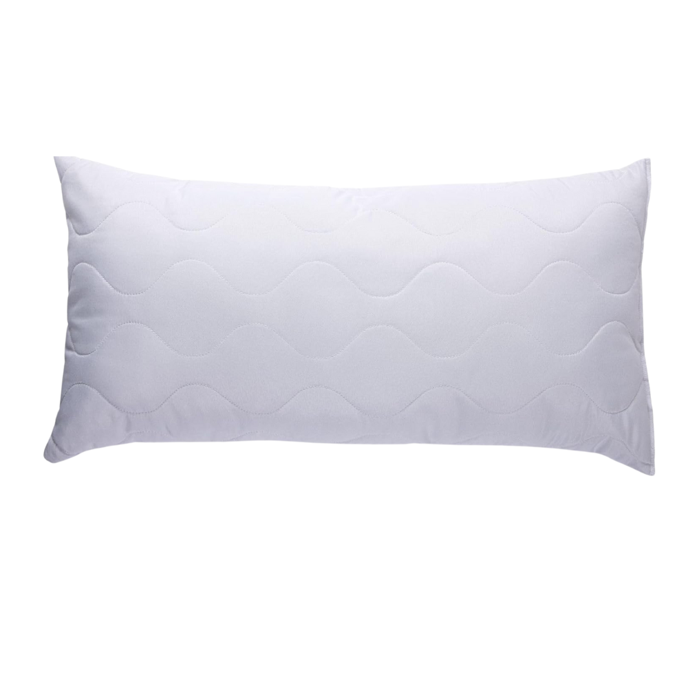 Quilted Cushion 40 x 40 cm Pack of 2 - Soft Polyester Filling, Premium Hotel Quality, Anti-Dust Mites & Hypoallergenic, Ideal for Sleeping, Sofa or as Decorative Cushion (White)