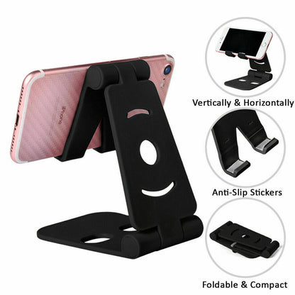 Premium Faltbare Handy- & Tablet-Halterung–Perfekt für Zuhause, Büro & Unterwegs