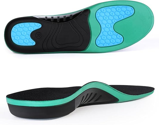 Market Stylez Orthopädische Einlegesohlen – Fersensporn-Einlagen bei Plantarfasziitis & Plattfüßen – Für Damen & Herren – Ideal für Arbeitsschuhe, Sneaker und Alltagsschuhe