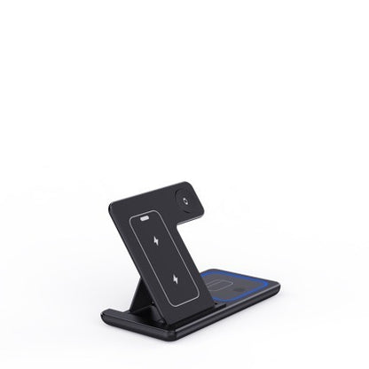15W 3-in-1 LED Schnellladegerät – Faltbare kabellose Ladestation