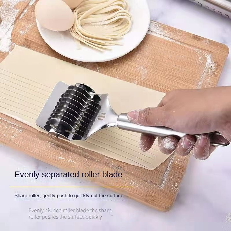 Manuelle Nudelmaschine aus Edelstahl – Nudel Schneider & Teigroller für Pasta