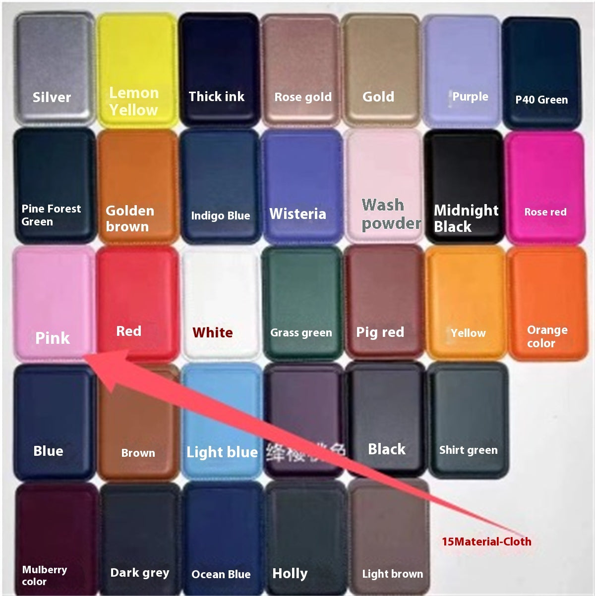 MagSafe Magnetische Leder Kartenhalter Hülle für iPhone 14 Pro Max, 13, 12 – Luxus Dünne Handyhülle mit Starker Adsorption