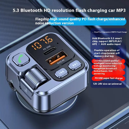 MP3-Player mit Bluetooth-kompatiblem Empfänger und Schnelllade-Autoladegerät