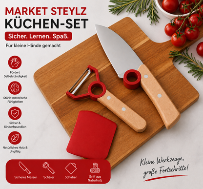 Market Stylez 3-teiliges Kindermesserset