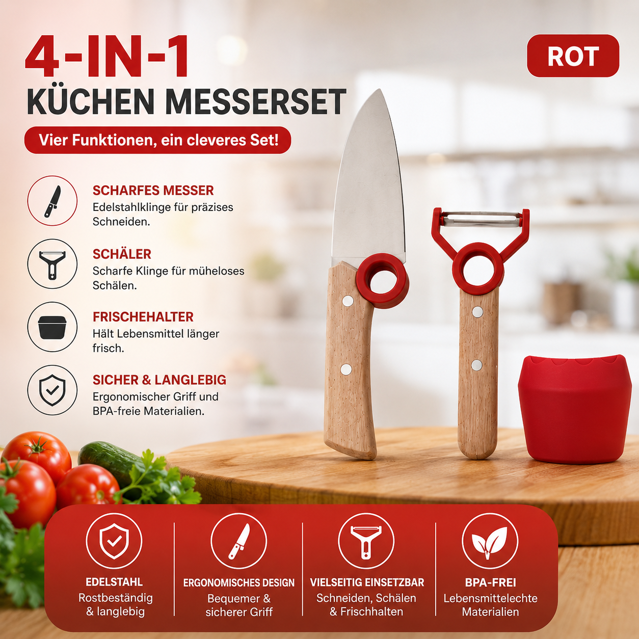 Market Stylez 3-teiliges Kindermesserset