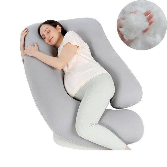 12ft J-shaped upgraded maternity and full body support pillow. Made in Germany