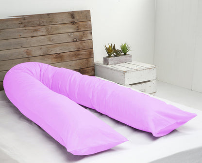 Premium 12ft U-shaped pregnancy pillow - Made in Germany, 3kg soft hollow fiber
