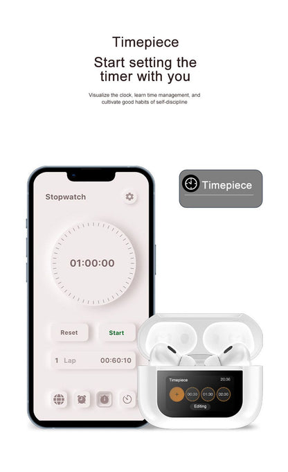 Touchscreen-Kopfhörer,Bluetooth-Kopfhörer,Kopfhörer mit Touchscreen,Bluetooth-Kopfhörer mit Geräuschunterdrückung,wiederaufladbare Bluetooth-Kopfhörer