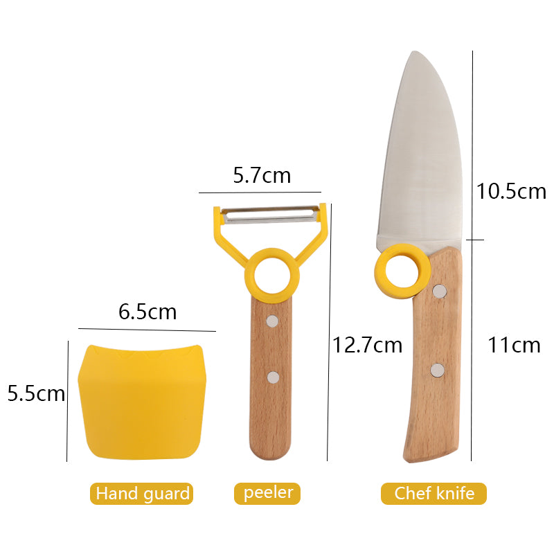 Market Stylez 3-piece children's knife set